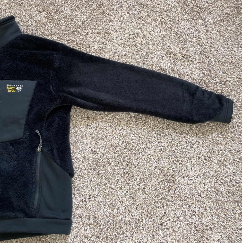 Mountain Hardwear Monkey Woman Fleece Jacket Black Full Zip Polartec Large - Picture 7 of 16